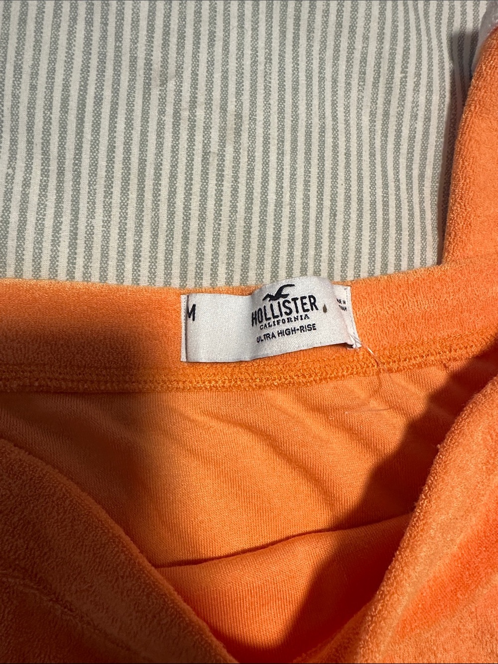 Hollister Orange Terry Crop Top with Skirt - Picture 2 of 4